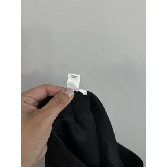 Ann Taylor Loft Back Pleated Skirt Women’s‎ Side Zip Knee Length Size 4 Black - Picture 8 of 9